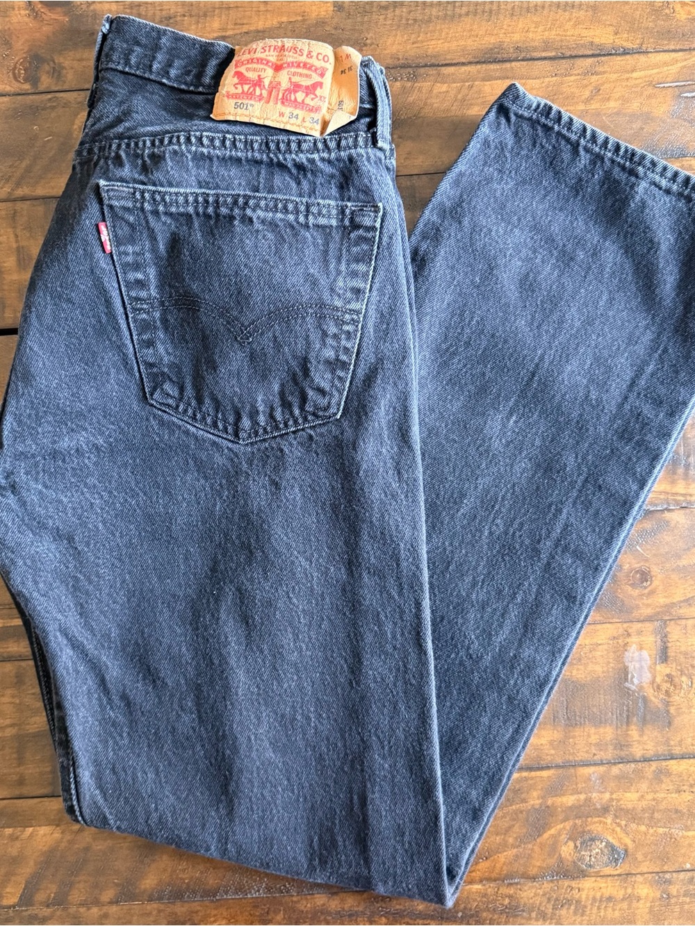 Levi’s 501 Button Fly Jeans, Men’s Size 34x34